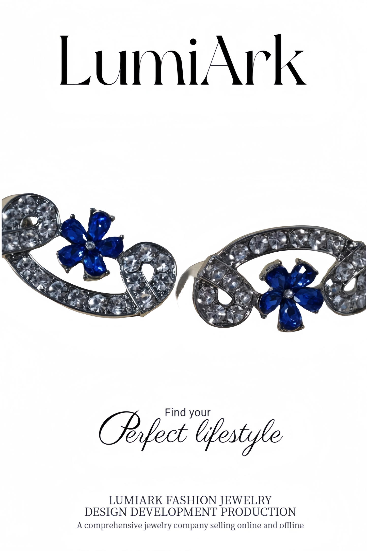 Blue Flower Earrings