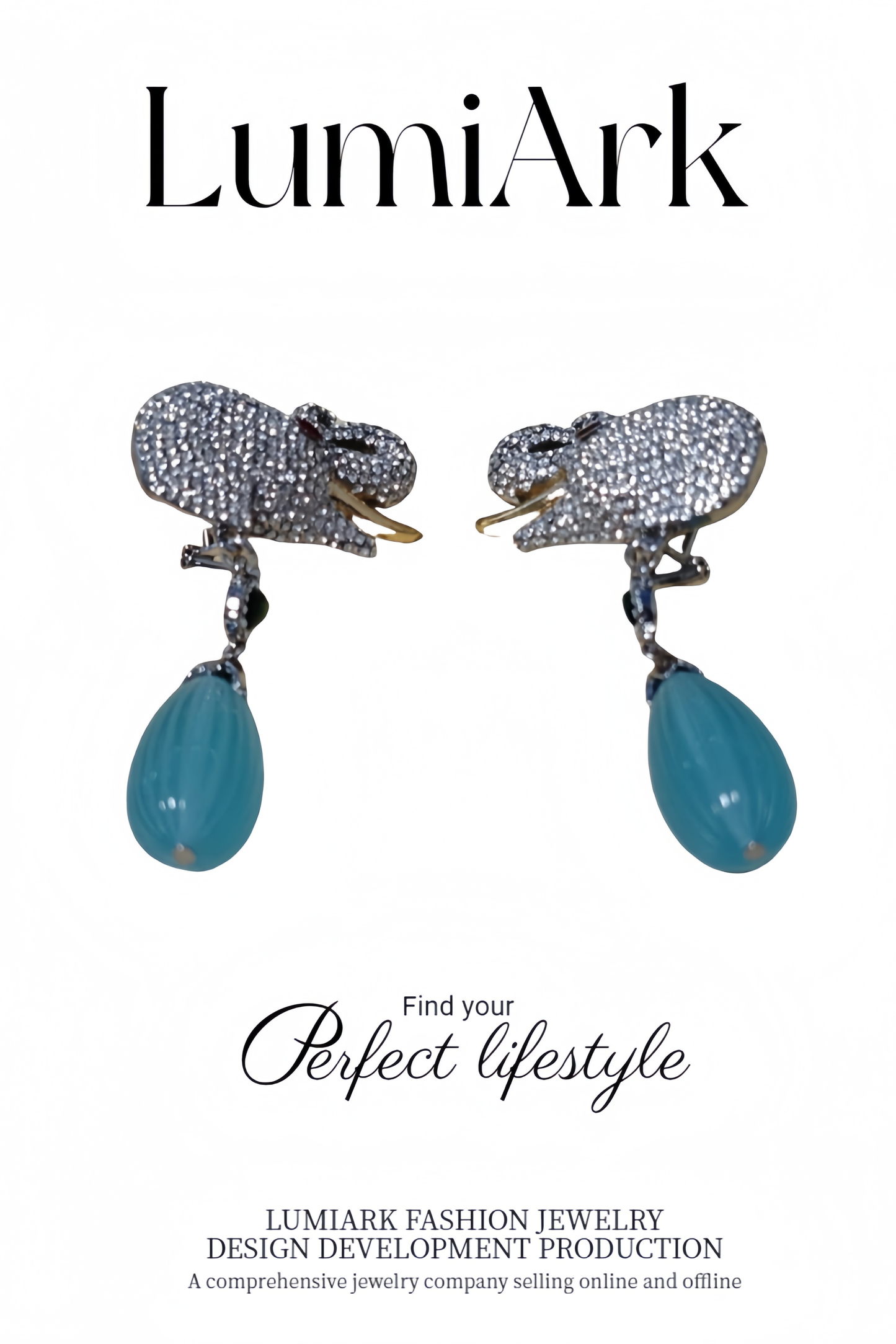 Silver Elephant Earrings