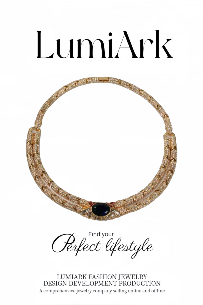 Black gemstone Necklace
