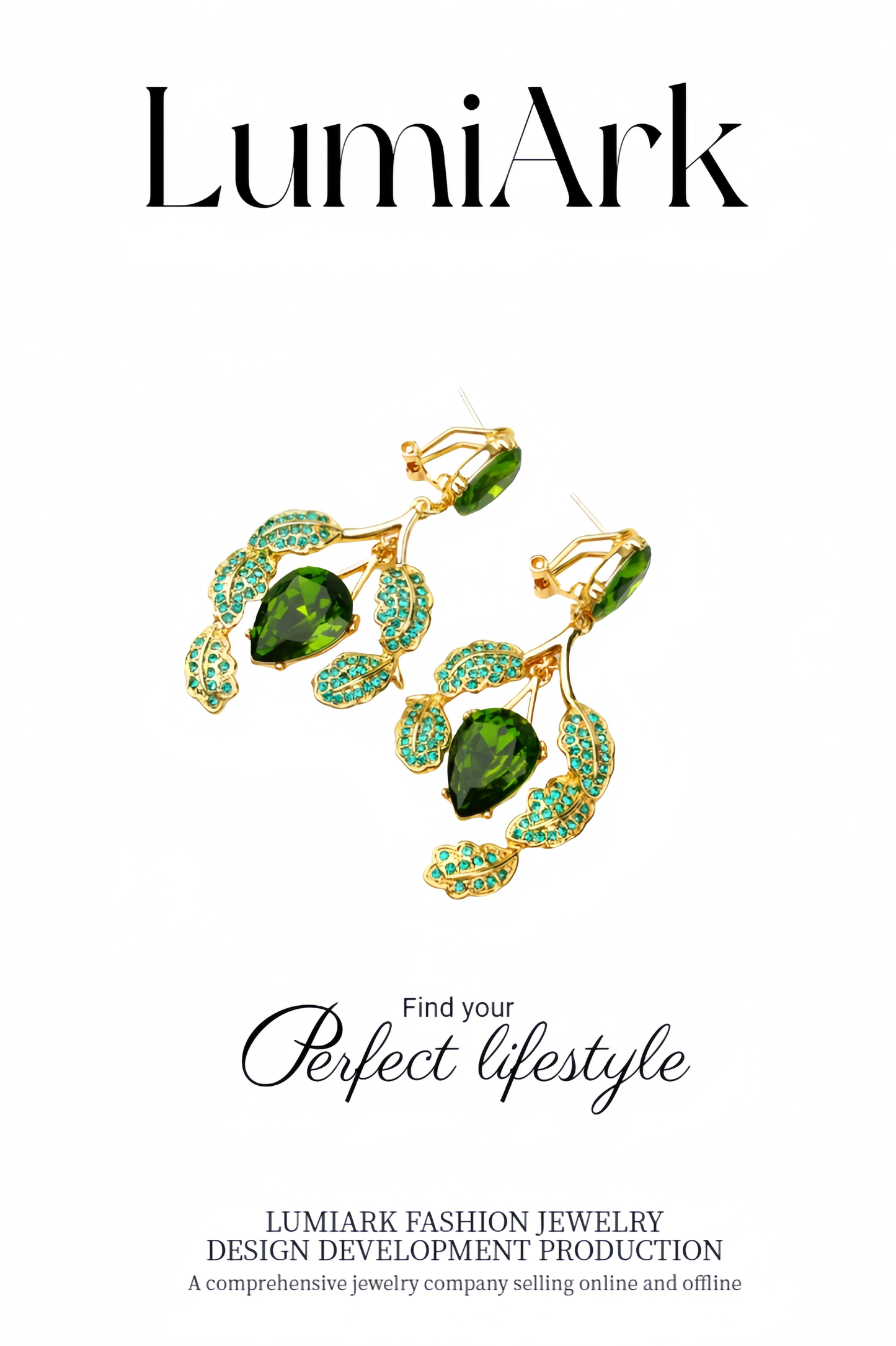Elliptical Emerald Earrings